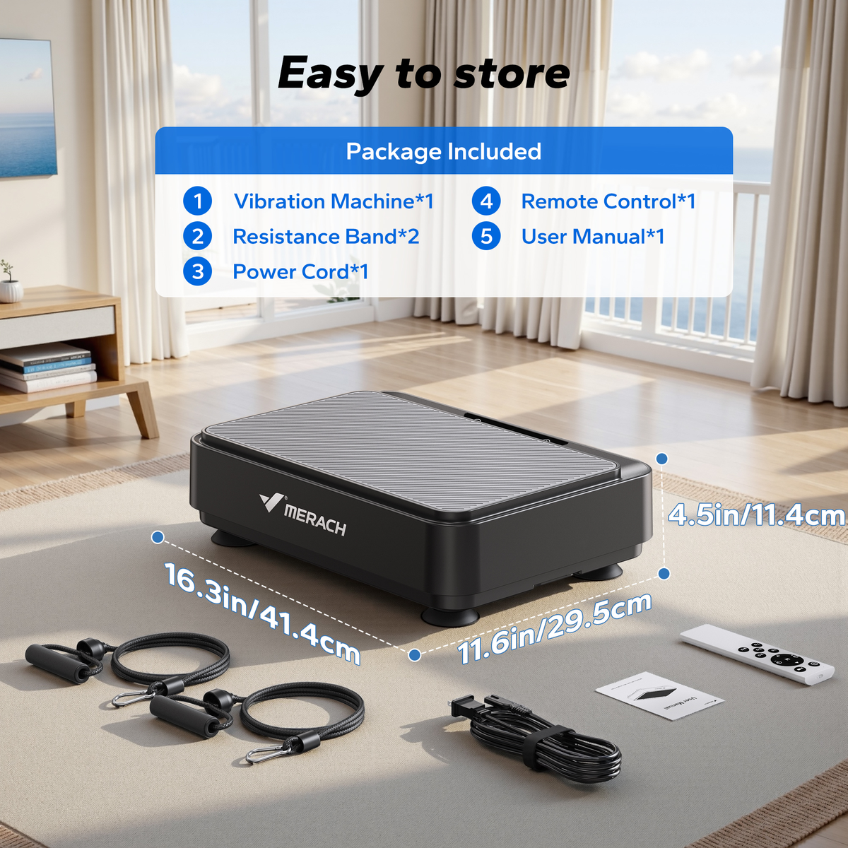 Vibration Plate Exercise Machine Mini for Lymphatic Drainage Whole Body Shaker Weight Loss for Women Men Seniors