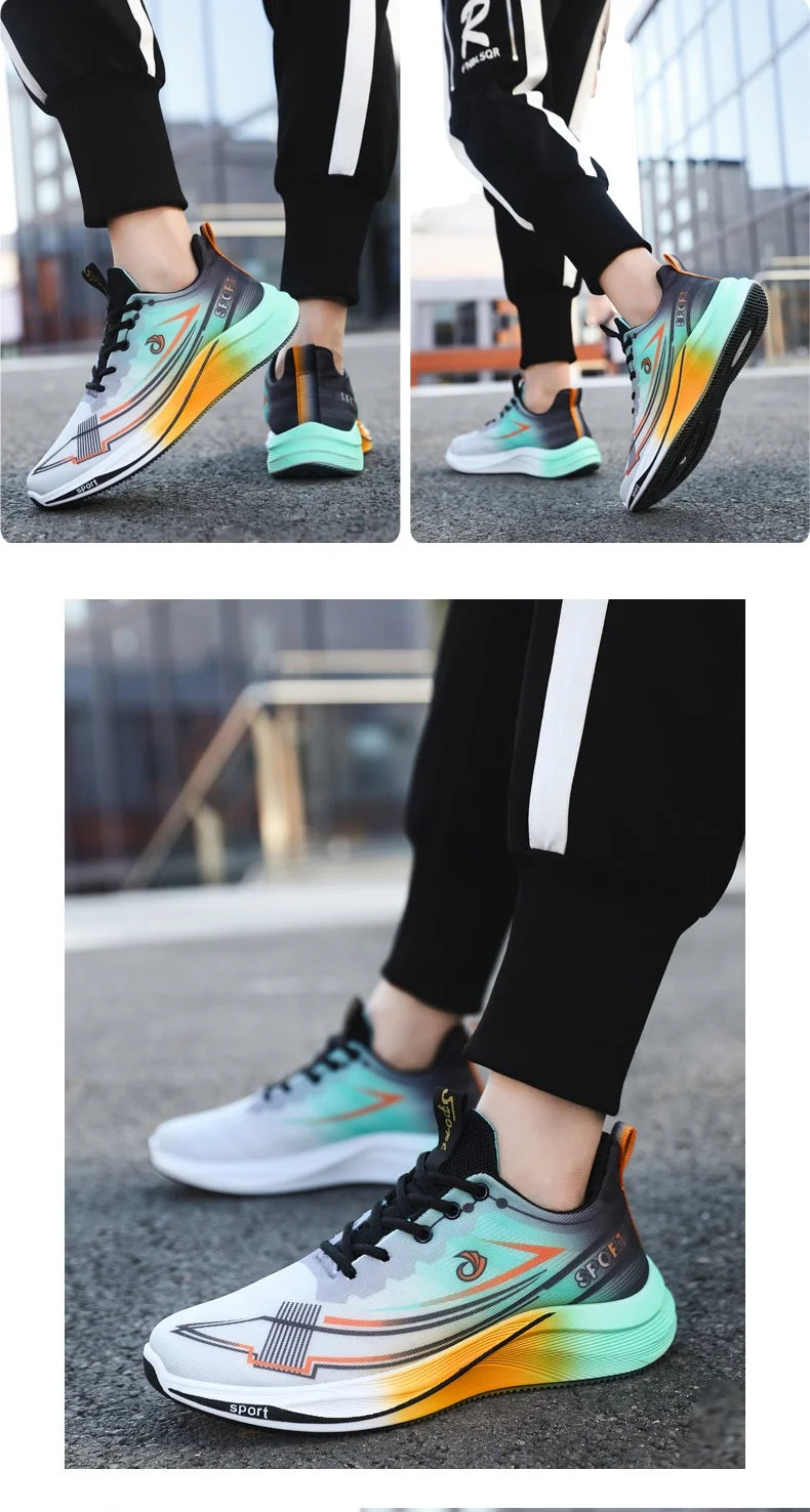 2026 NEW Men's Casual Sports Breathable Running Shoes for Summer New Autumn Design with Colorful Mesh for Students