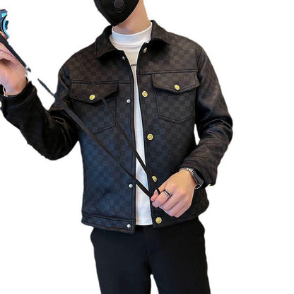 Suede Plaid Slim Fit Jacket™