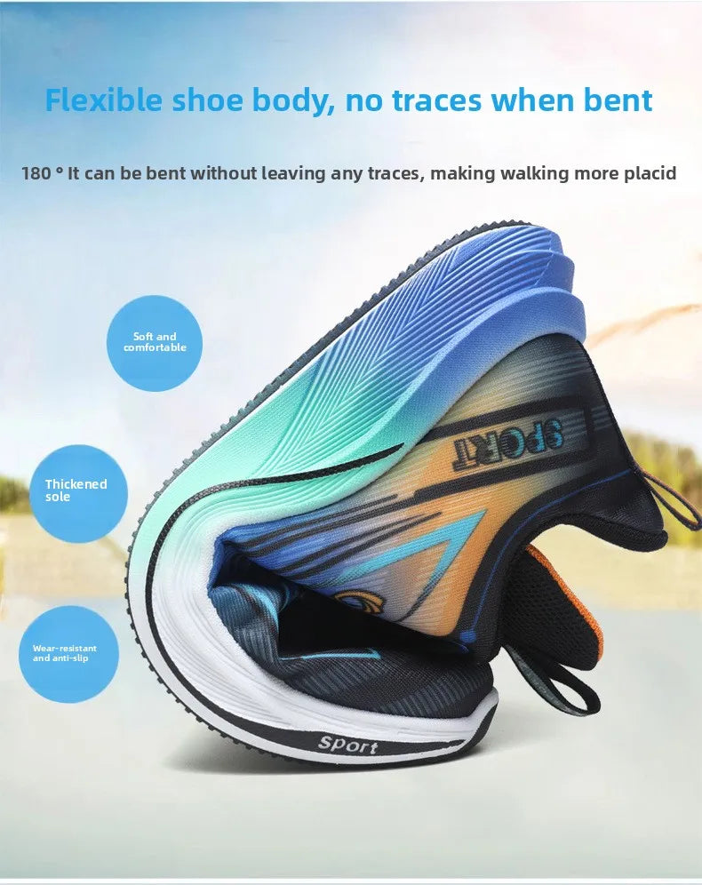 2026 NEW Men's Casual Sports Breathable Running Shoes for Summer New Autumn Design with Colorful Mesh for Students