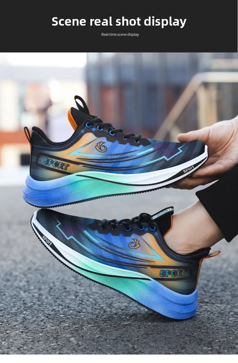 2026 NEW Men's Casual Sports Breathable Running Shoes for Summer New Autumn Design with Colorful Mesh for Students