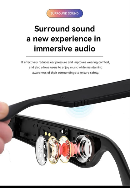 New Camera Smart Music Women Men Sports Sunglasses Headphones Wireless Bluetooth Talking Headset HIFI Audio Bluetooth Glasses