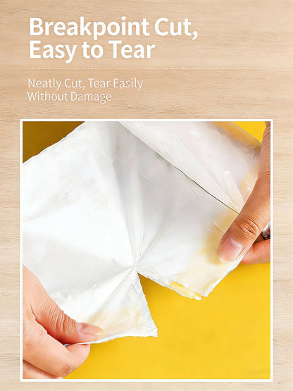 MILONG 100PCS Drawstring Trash Bags 13 Gallon Strong Large Household Portable Thickened Disposable Garbage Plastic  Waste Bags