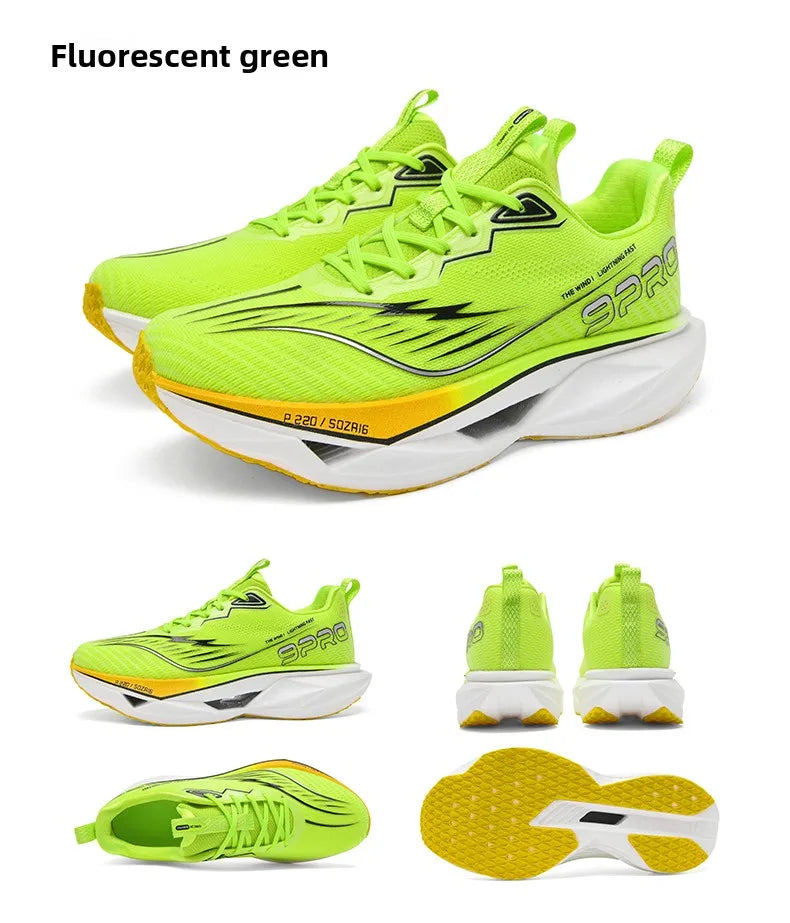 2025 Autumn New Men's and Women's Breathable Running Shoes Full Palm Carbon Plate Shock Absorbent Sports Running Shoes