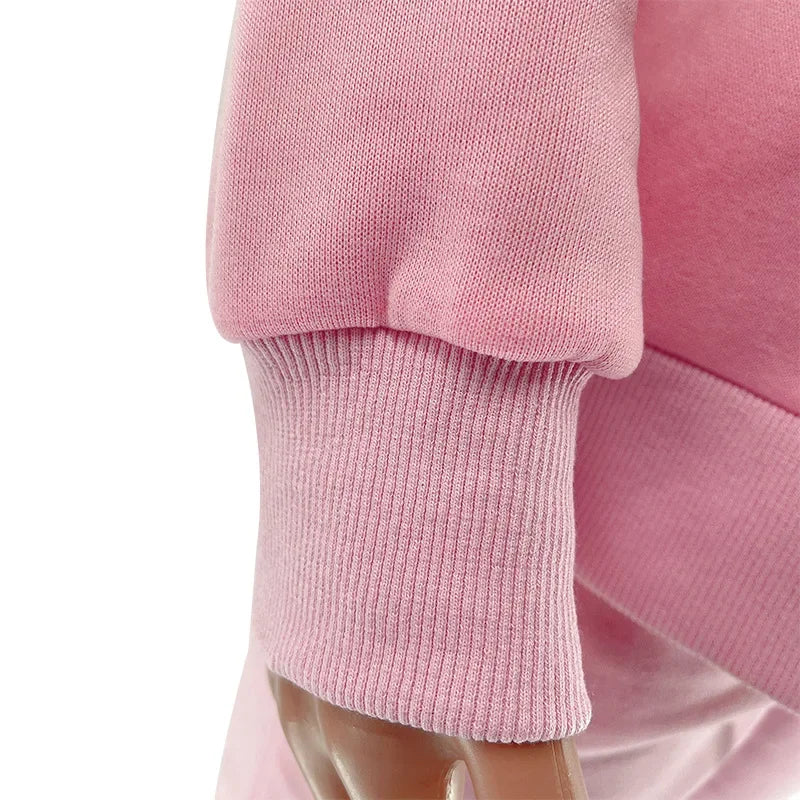 Fashionable Casual Long Sleeve Sweatshirtsuit Women's Clothing Round Neck Pullover Trousers Solid Color Autumn Winter Collection