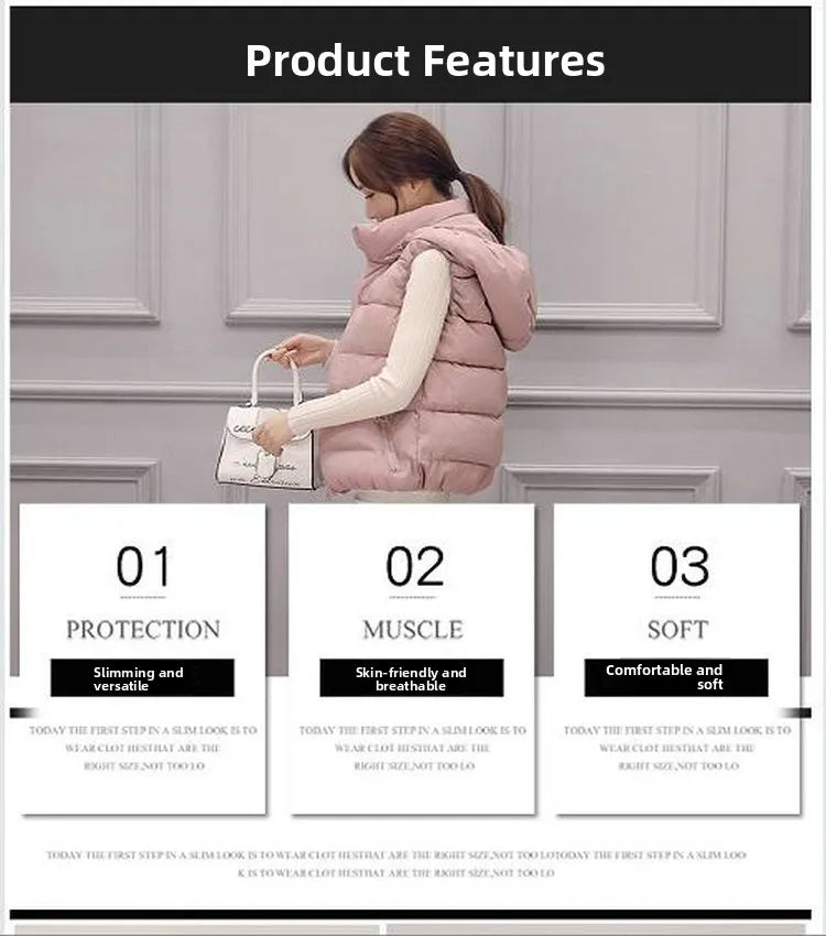 ort Padded Vest Women's Sle Quilted Jaet Slim Fit ex Zipper Closure Cotton Polyester Blend Autumn Winter Outerwear