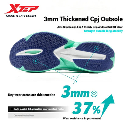 Xtep One Piece Model 3.0 Men Running Shoes 2025 Spring Comfortable Stability Cushion Rebound Racing Soft Sneakers 875219110030