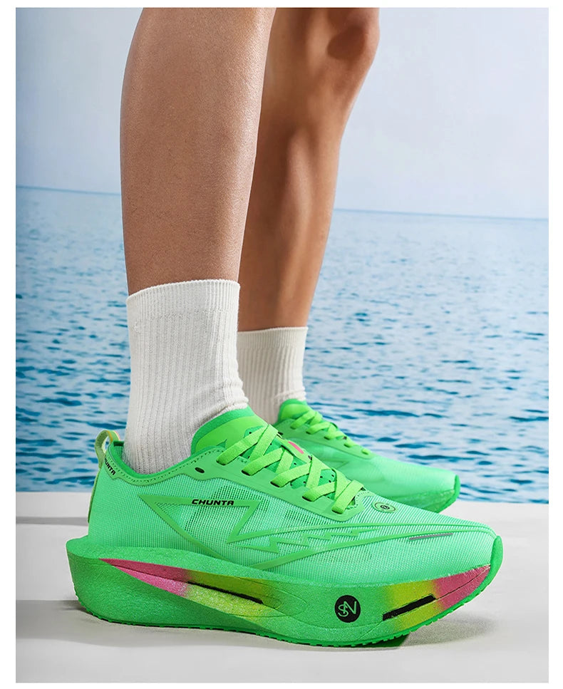 NEW Running Shoes Carbon Board Marathon Men Sports Breathable Lightweight Women's Comfortable Athletic Nonskid Sneakers Casual