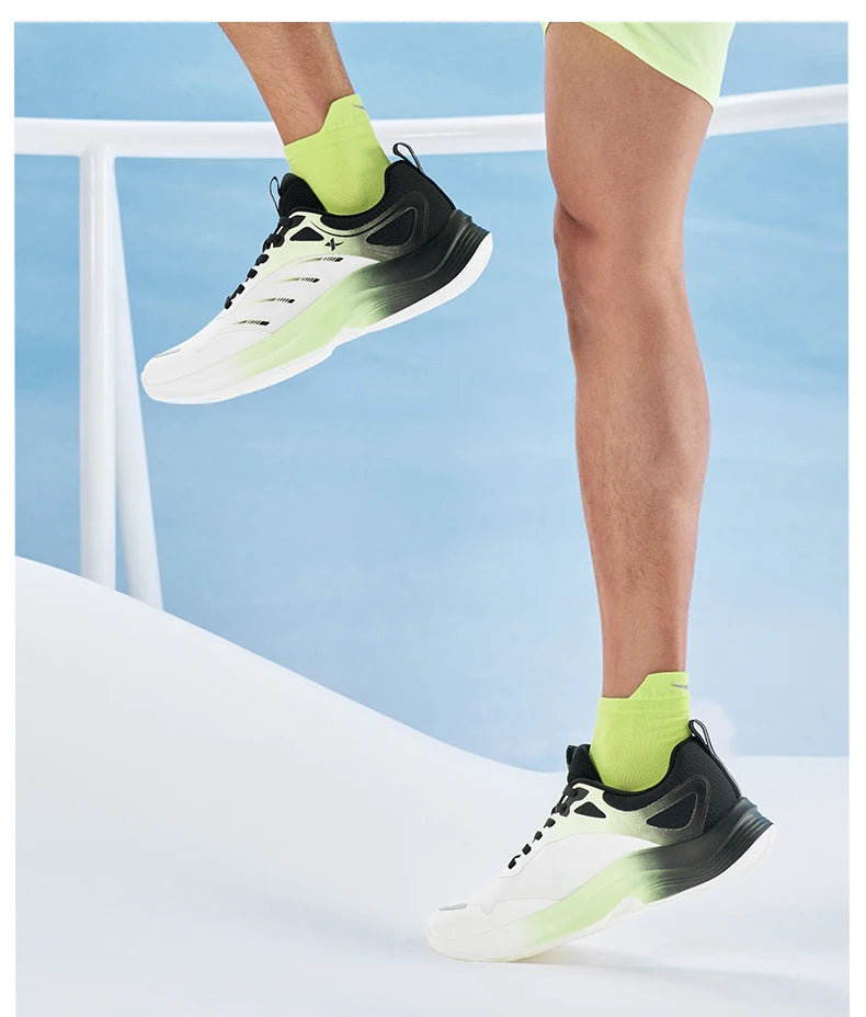 Xtep Running Shoes For Men 2024 Autumn Comfortable Cushioning Lightweight Wear-Resistant Soft Stability Sneakers  876319110085