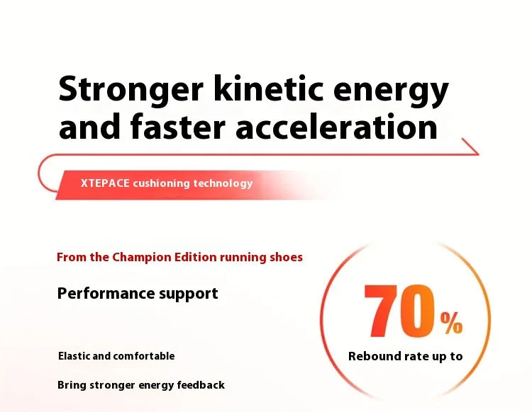 Xtep Five Speed 2.0 Running Shoes For Men   Autumn Comfortable Sports Shoes Jogging Cushioning Sneakers 876319110001