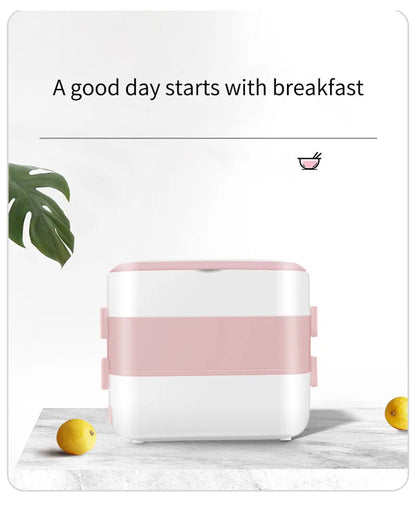 Portable Electric Heating Lunch Box Multi-Functional Reservation Electric Bento Box for Office Workers And Students