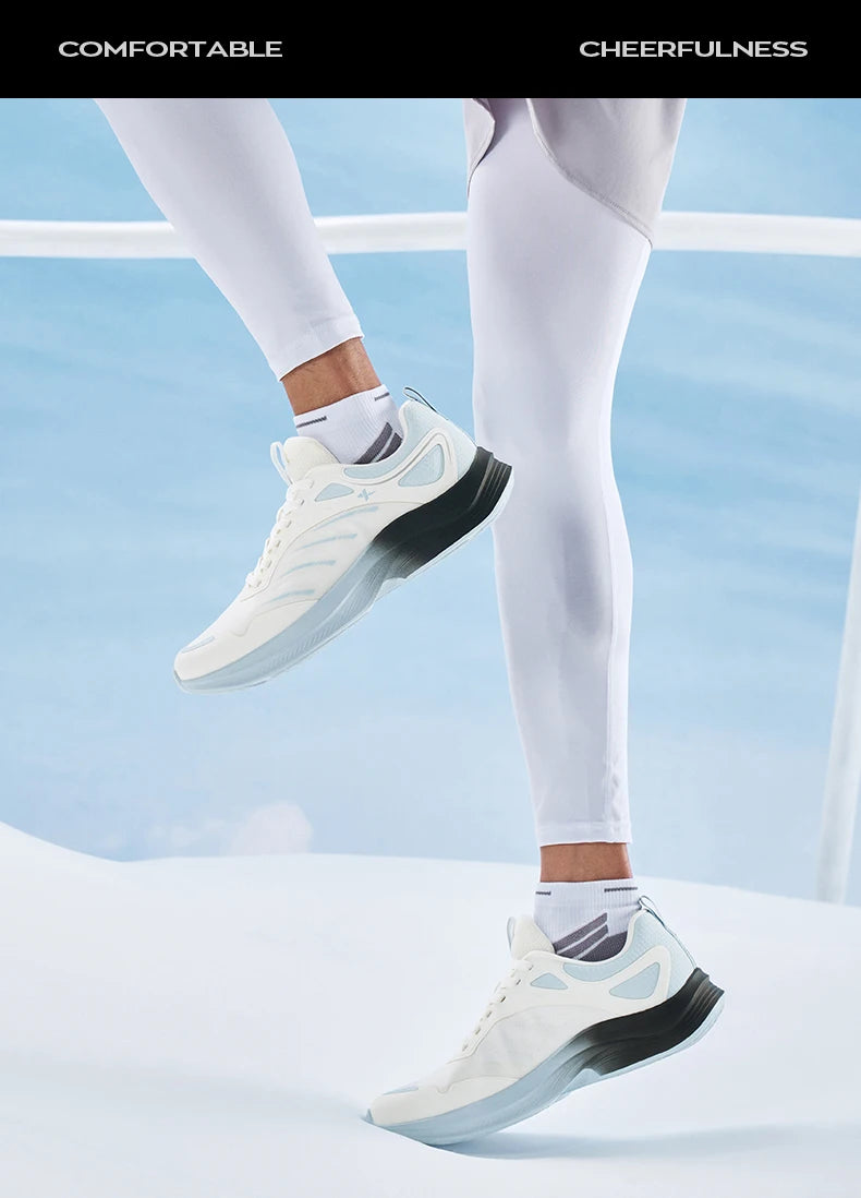 Xtep Running Shoes For Men 2024 Autumn Comfortable Cushioning Lightweight Wear-Resistant Soft Stability Sneakers  876319110085