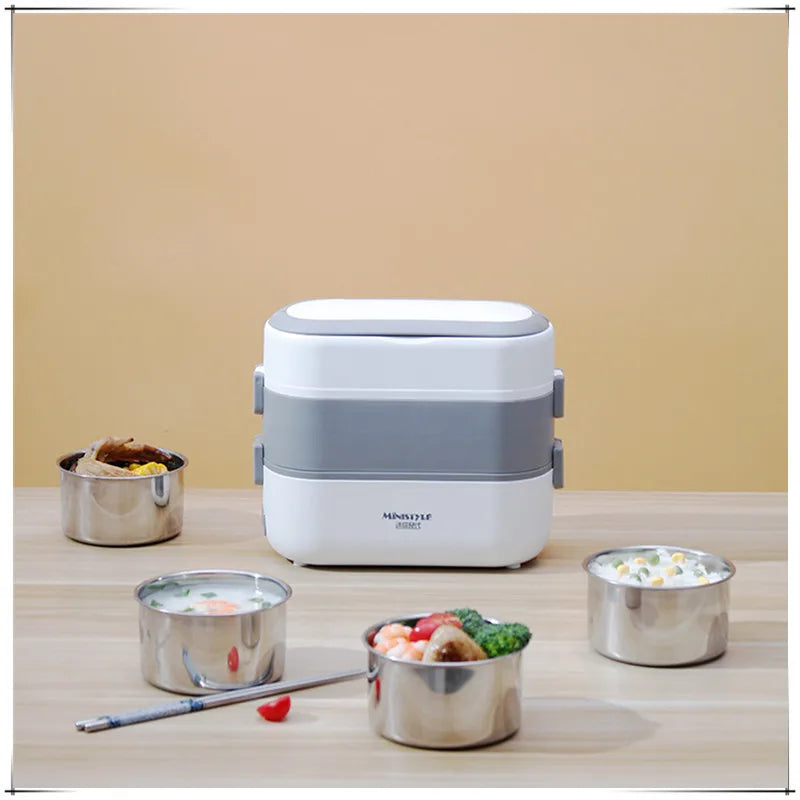 Portable Electric Heating Lunch Box Multi-Functional Reservation Electric Bento Box for Office Workers And Students