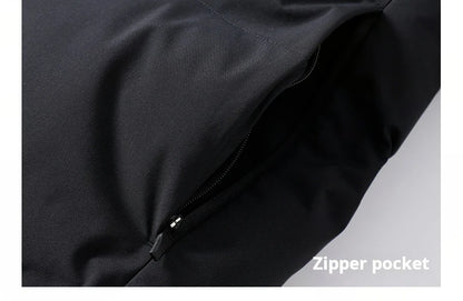 Kelme Men's Winter Windproof Training Jacket With Hooded Down-filled Insulation Outdoor Fleece-lined Thickened Coat