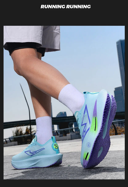 NEW Running Shoes Carbon Board Marathon Men Sports Breathable Lightweight Women's Comfortable Athletic Nonskid Sneakers Casual