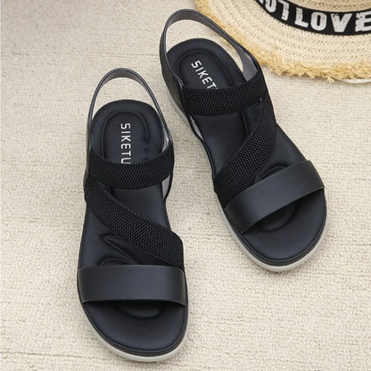 Sports Sandals for Women's 2026 Summer New Casual Sandal for Womens Large Thick Bottom Beach Sandals Platform Shoes Women