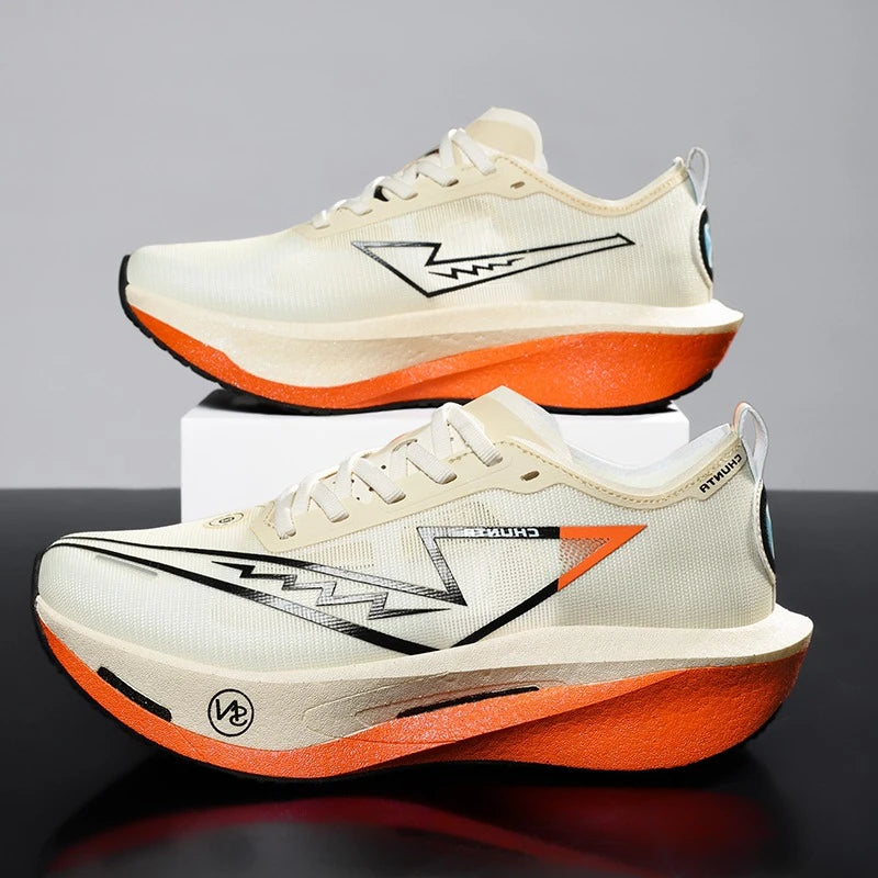 NEW Running Shoes Carbon Board Marathon Men Sports Breathable Lightweight Women's Comfortable Athletic Nonskid Sneakers Casual