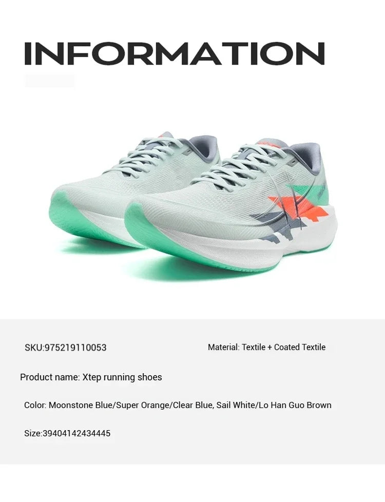 Xtep 360X 2.0 Running Shoes For Men Summer Comfortable Wear-Resistant Lightweight Marathon Training Running Shoes 975219110053