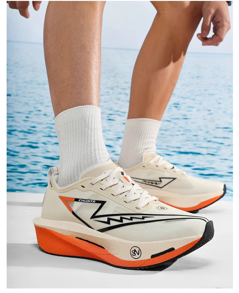 NEW Running Shoes Carbon Board Marathon Men Sports Breathable Lightweight Women's Comfortable Athletic Nonskid Sneakers Casual