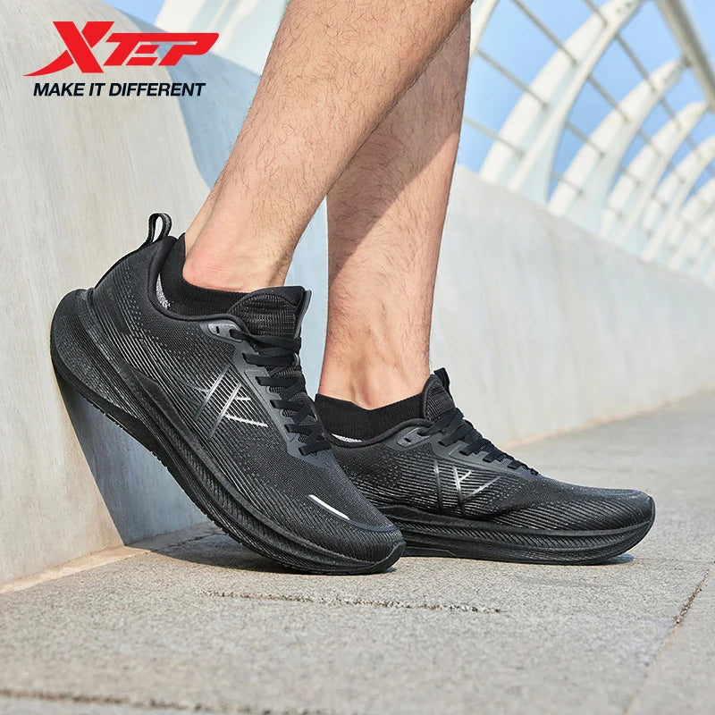 Xtep Running Shoes For Men 2025 Summer New Comfortable Lightweight Sports Shoes Mesh Breathable Retro Dad Shoes 875319110035
