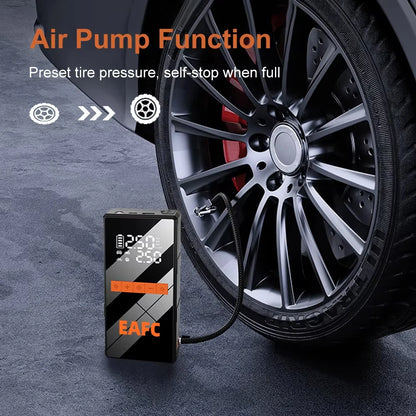 1200A Car Jump Starter 150PSI Tire Inflator 4 In 1 Multifunctional Automotive Emergency Power Bank Air Pump with Tire repair kit