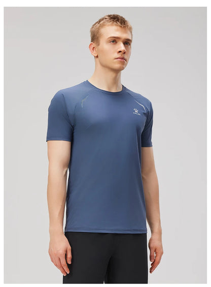 Kelme Men's Sports Tops Quick-drying Fitness Clothes Outdoor Running Breathable Short-sleeved Soccer Basketball T-shirt