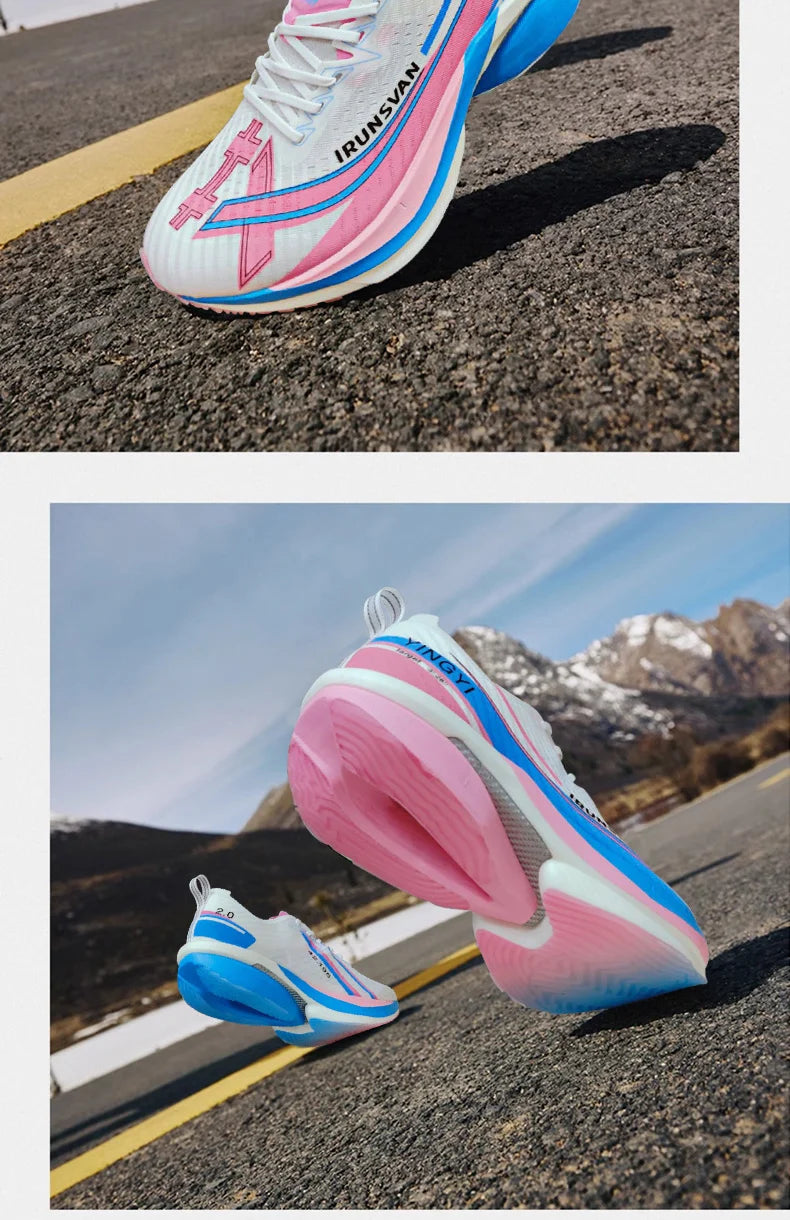 IRUNSVAN  Shadow Wing 2.0 Professional Training Racing Running Lightweight Carbon Plate Men Cushioning Shock