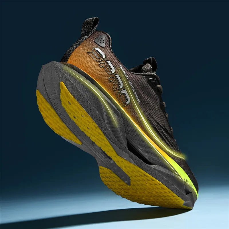 2025 Autumn New Men's and Women's Breathable Running Shoes Full Palm Carbon Plate Shock Absorbent Sports Running Shoes