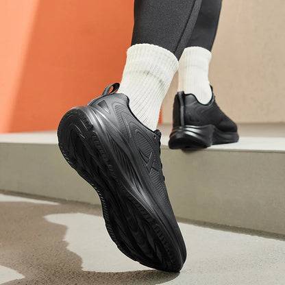 Xtep Running Shoes For Men 2024 Winter Stability Cushioning Lace Up Sports Shoes Keep Warm Jogging Soft Sneakers 876419370035