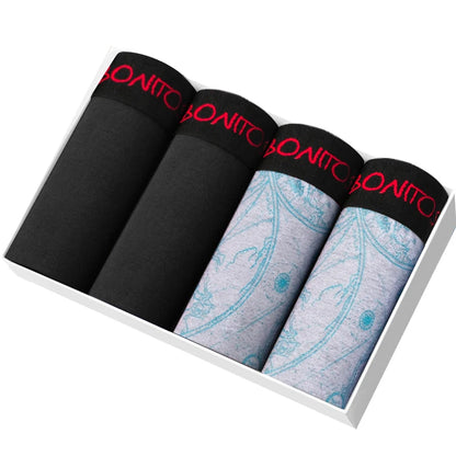 4pcs Boxers Men's Panties Underpants Man Boxer Underwear Cotton for Male Underpants Man Cotton Large Size Lot Soft