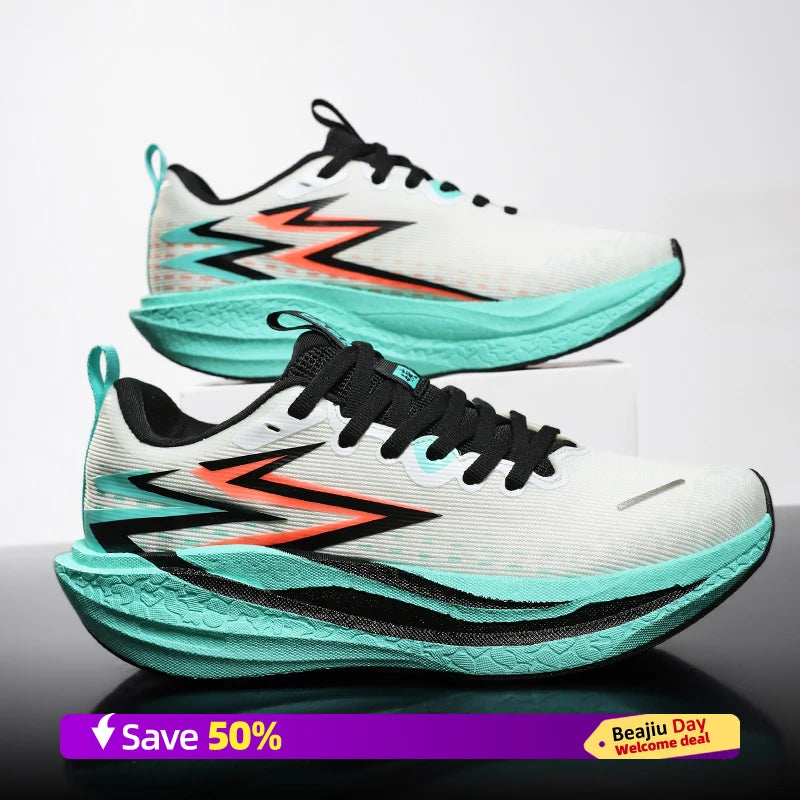 Men Sports Running Shoes Casual Marathon Breathable Lightweight Women's Comfortable Athletic Nonskid Walking Sneakers