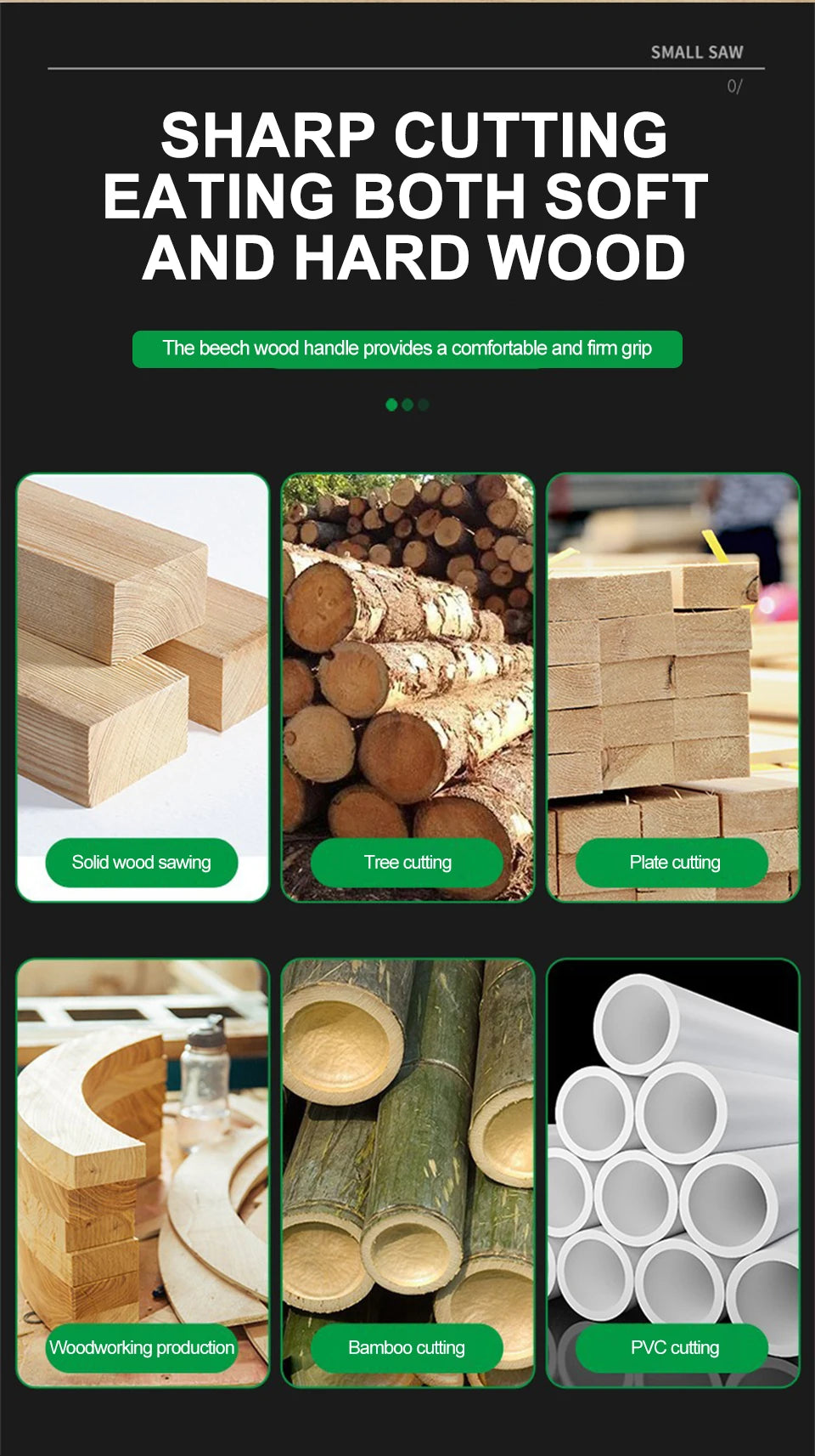 Japanese Style Hand Saw Non-slip Wooden Handle Pull Saw Flush Cut Saw Flexible Handsaw Woodworking Cutting Tool Hand Saw