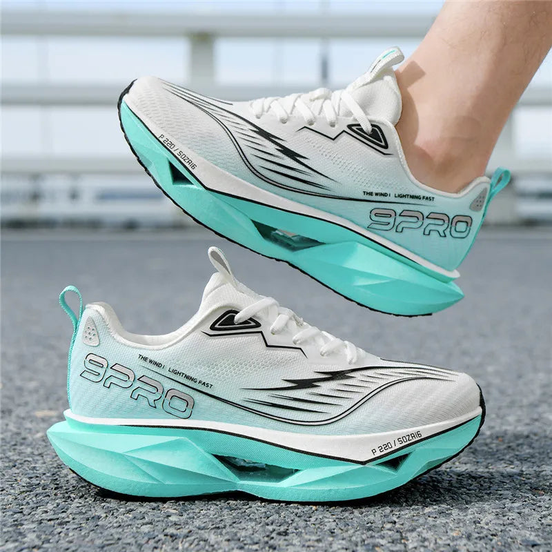 2025 Autumn New Men's and Women's Breathable Running Shoes Full Palm Carbon Plate Shock Absorbent Sports Running Shoes