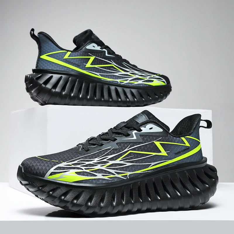 High-quality Chunky Running Shoes Women Men Light Comfy Outdoor Jogging Summer Mesh Breathable Trekking Shoes Versatile Sneakers