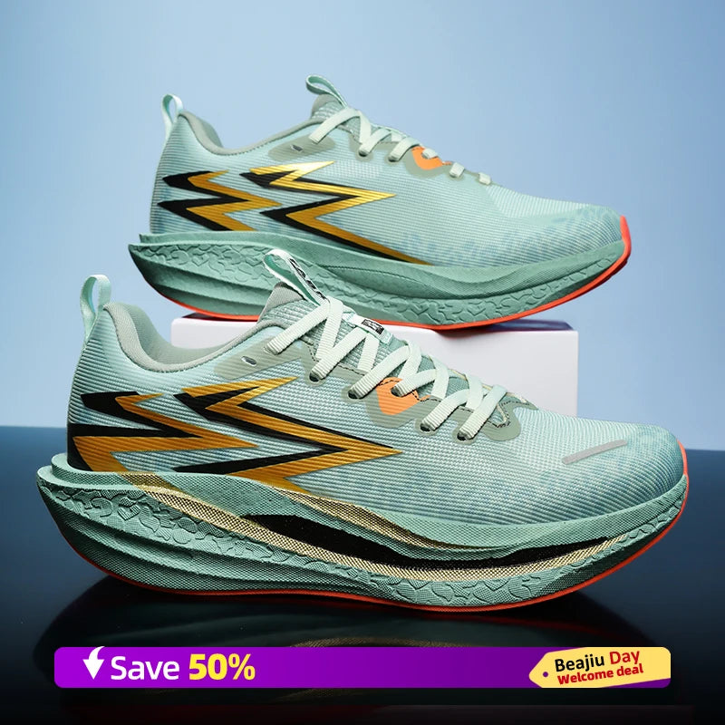 Men Sports Running Shoes Casual Marathon Breathable Lightweight Women's Comfortable Athletic Nonskid Walking Sneakers