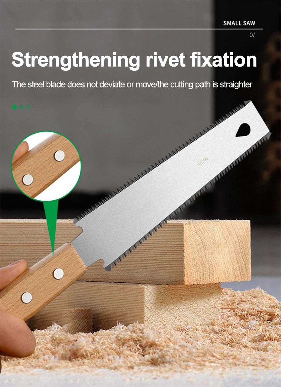 Japanese Style Hand Saw Non-slip Wooden Handle Pull Saw Flush Cut Saw Flexible Handsaw Woodworking Cutting Tool Hand Saw