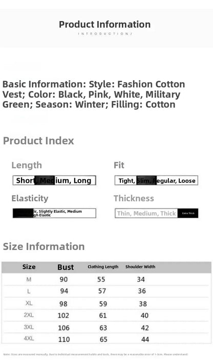 ort Padded Vest Women's Sle Quilted Jaet Slim Fit ex Zipper Closure Cotton Polyester Blend Autumn Winter Outerwear