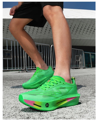 NEW Running Shoes Carbon Board Marathon Men Sports Breathable Lightweight Women's Comfortable Athletic Nonskid Sneakers Casual