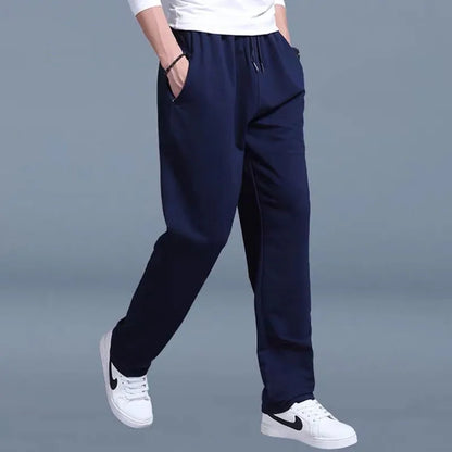 2021 Spring Autumn Joggers Men Jogging Sweatpants Sportswear Knit Tracksuit Sports Pants Trousers Oversize Wide Leg Clothing