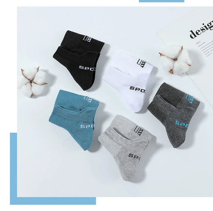 5/10 Pairs Cotton Men's Short Socks Crew Ankle Breathable Mesh Sports Casual Women Summer Low-Cut Thin Sock for Male