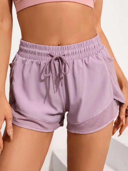 Gym training, running, high waist, breathable exercise, elastic fitness, daily wear of yoga shorts