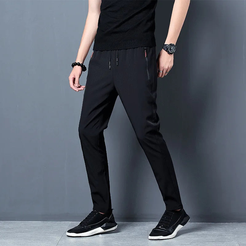 2021 Spring Autumn Joggers Men Jogging Sweatpants Sportswear Knit Tracksuit Sports Pants Trousers Oversize Wide Leg Clothing