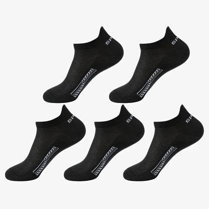 5/10 Pairs Cotton Men's Short Socks Crew Ankle Breathable Mesh Sports Casual Women Summer Low-Cut Thin Sock for Male
