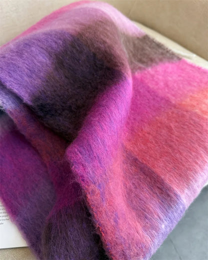 2025 NEW Luxury Cashmere Women Plaid Scarf Winter Warm Shawl and Wrap Bandana Pashmina Long Tassel Female Foulard Thick Blanket