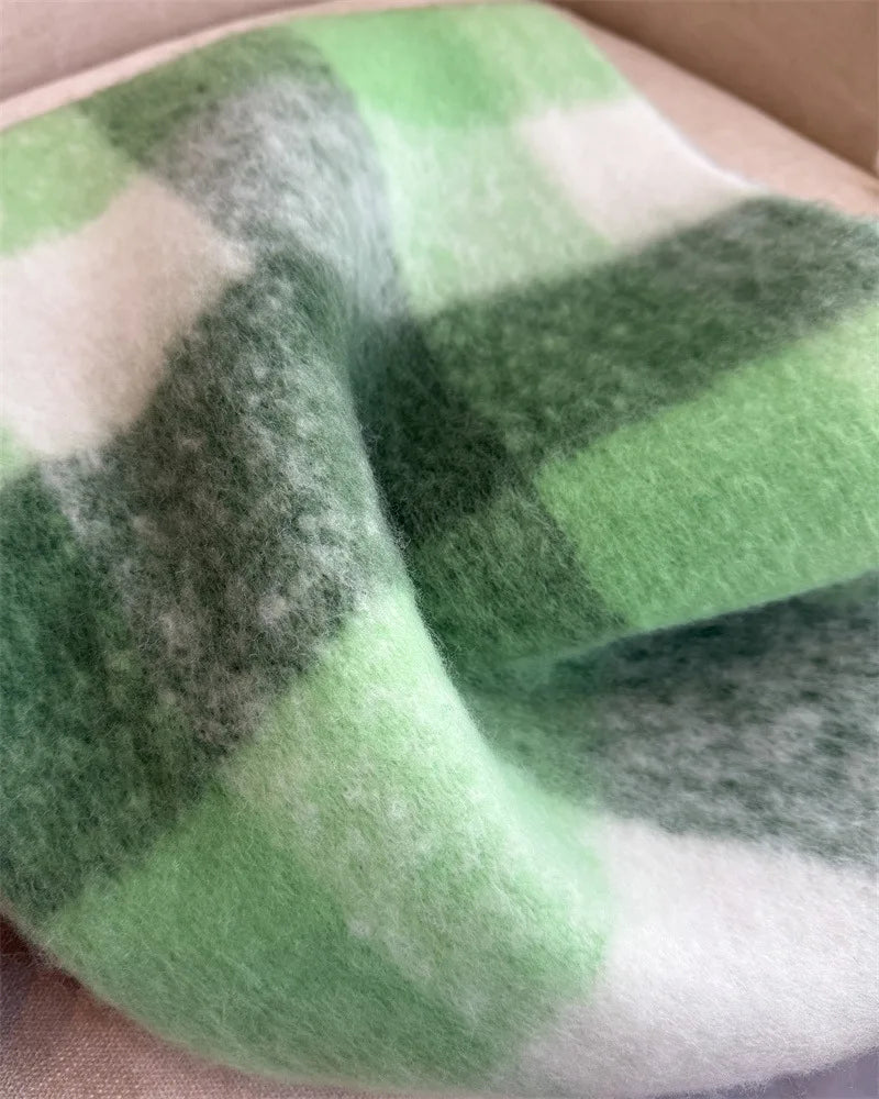 2025 NEW Luxury Cashmere Women Plaid Scarf Winter Warm Shawl and Wrap Bandana Pashmina Long Tassel Female Foulard Thick Blanket