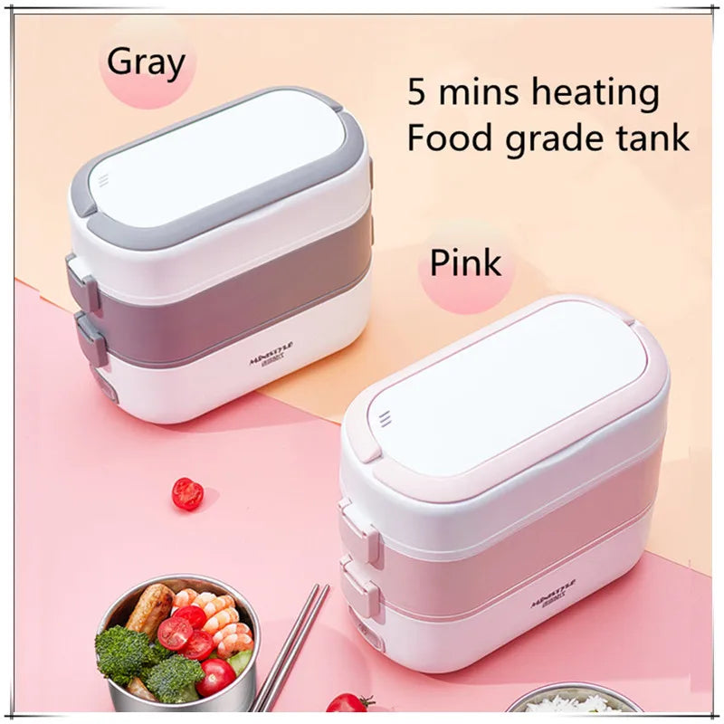Portable Electric Heating Lunch Box Multi-Functional Reservation Electric Bento Box for Office Workers And Students
