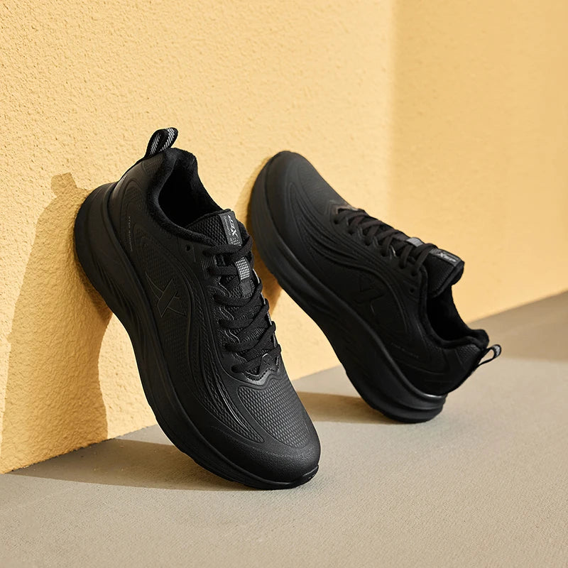 Xtep Running Shoes For Men 2024 Winter Stability Cushioning Lace Up Sports Shoes Keep Warm Jogging Soft Sneakers 876419370035