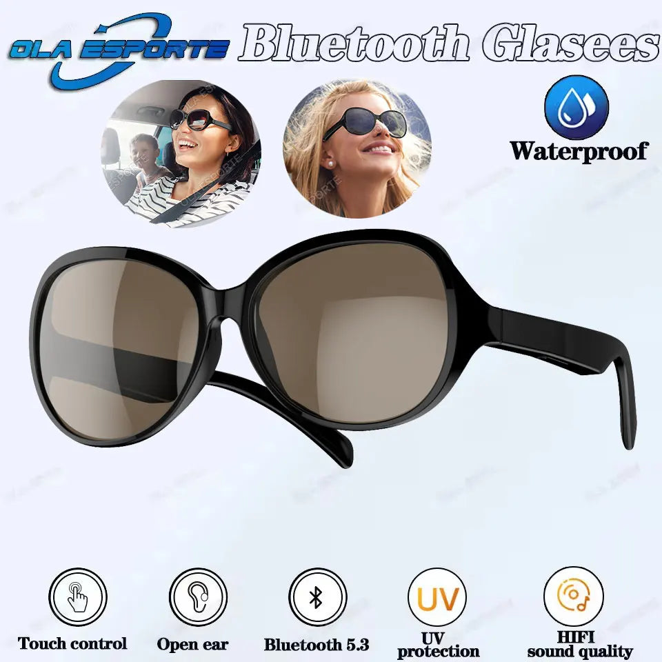 New Camera Smart Music Women Men Sports Sunglasses Headphones Wireless Bluetooth Talking Headset HIFI Audio Bluetooth Glasses