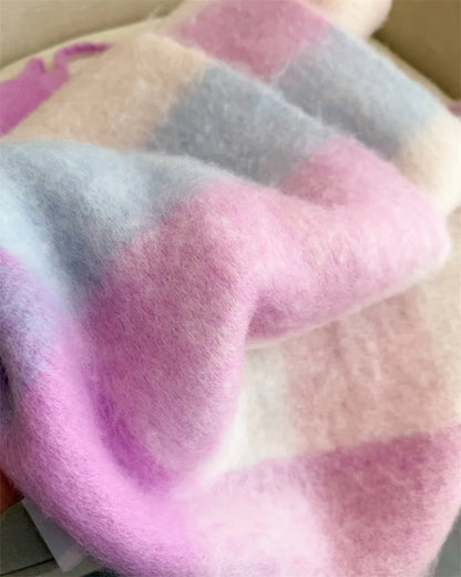 2025 NEW Luxury Cashmere Women Plaid Scarf Winter Warm Shawl and Wrap Bandana Pashmina Long Tassel Female Foulard Thick Blanket