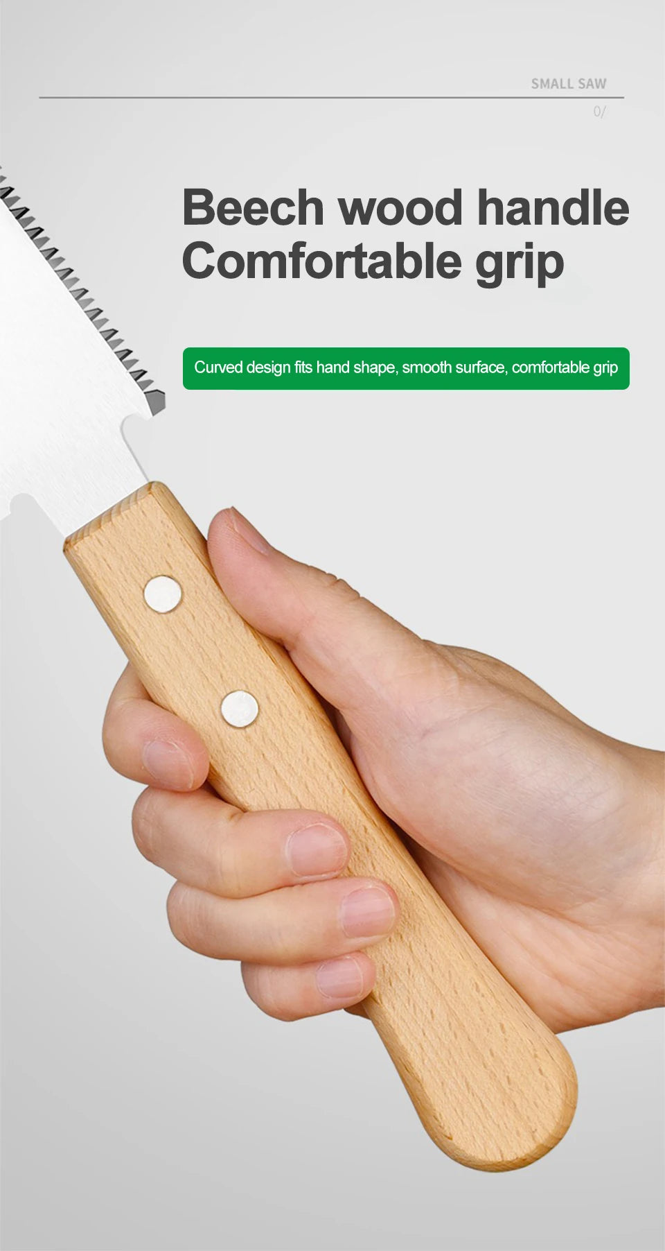 Japanese Style Hand Saw Non-slip Wooden Handle Pull Saw Flush Cut Saw Flexible Handsaw Woodworking Cutting Tool Hand Saw